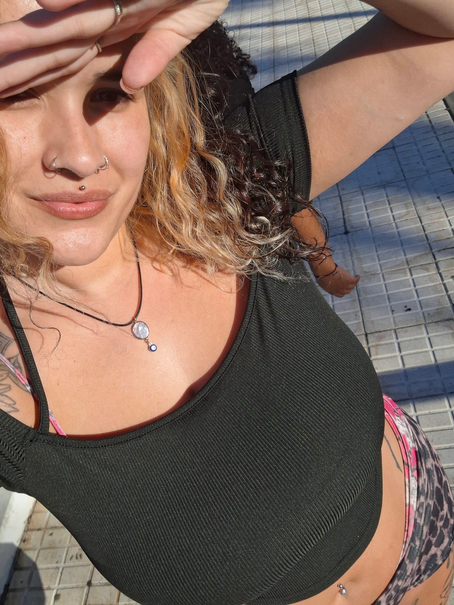 mother of pearl necklace ₊˚⊹♡